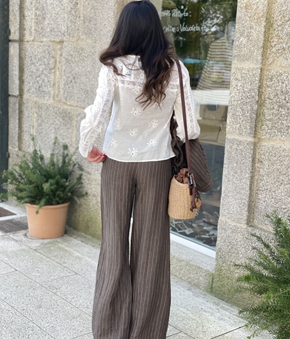 Pantalón ese O ese YUKATA LINO CAFFE - Imagen 2