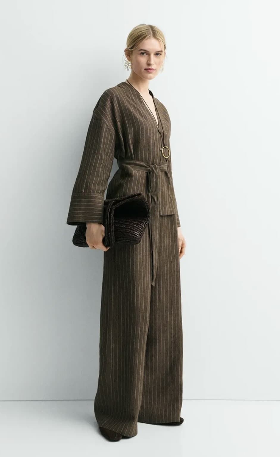 Pantalón ese O ese YUKATA LINO CAFFE - Imagen 7