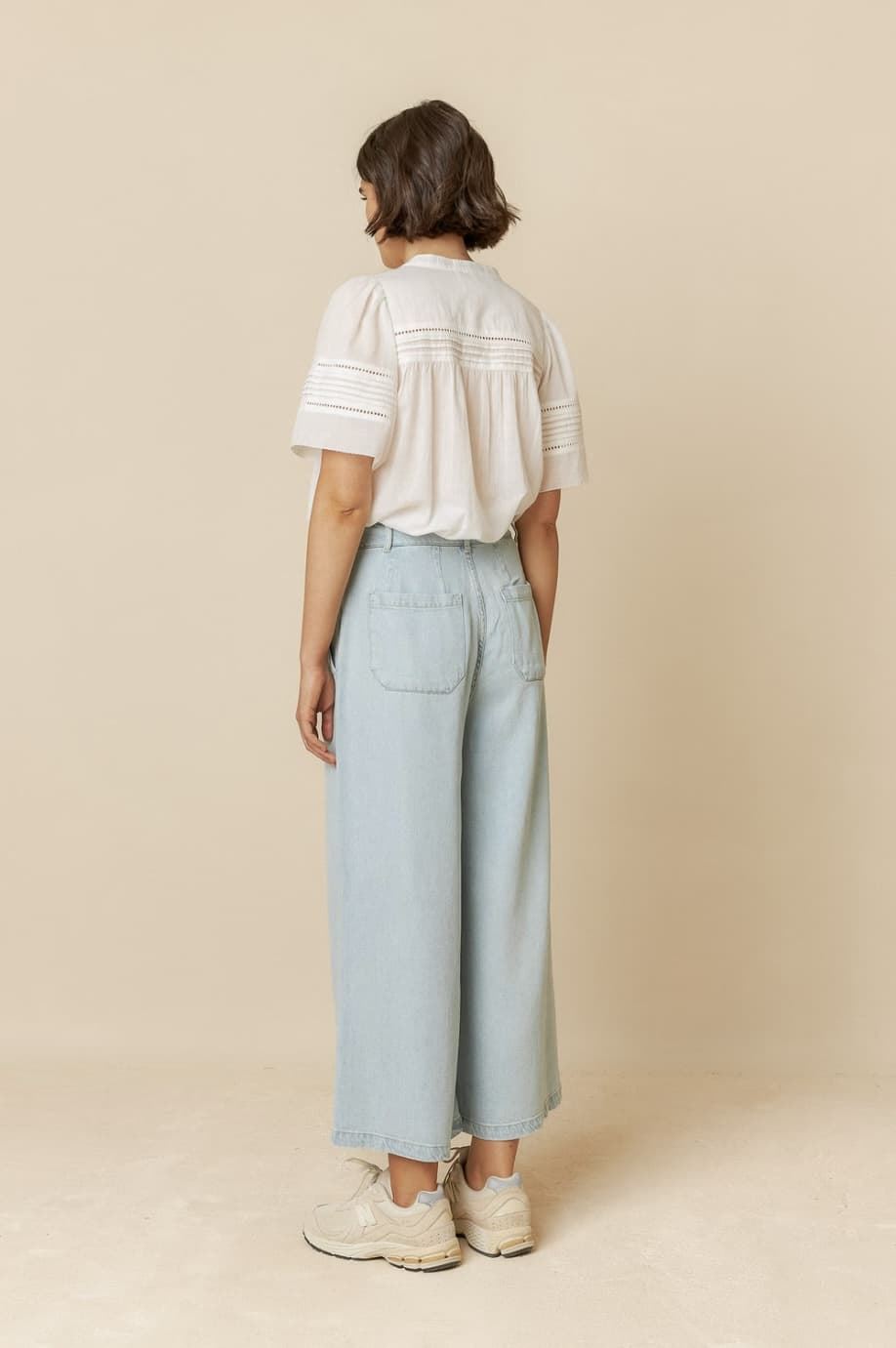 Pantalón Indi & Cold 105 ancho efecto denim - Imagen 4