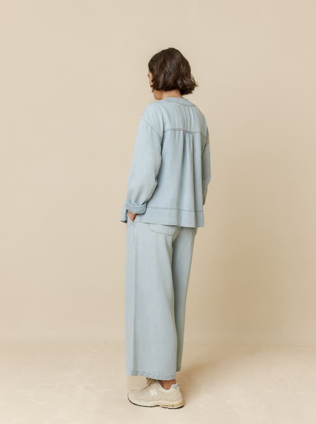 Pantalón Indi & Cold 105 ancho efecto denim - Imagen 5
