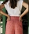 Pantalon Indi & Cold 224 cuadro ventana sandia. - Imagen 2