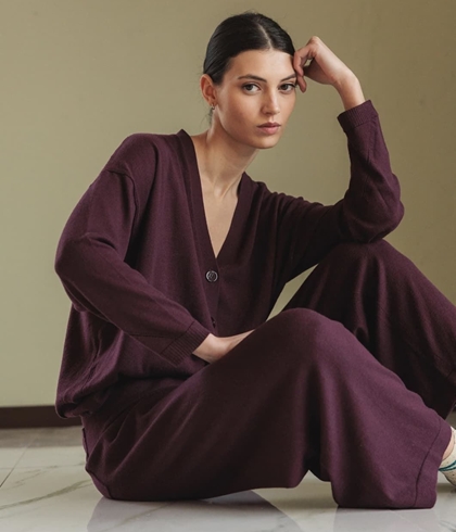 Pantalón Indi & Cold  AMPLIO SEAWOOL RD481 berenjena - Imagen 1