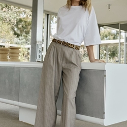 Pantalón Indi & Cold Camisero fluido NJ301 gris - Imagen 1