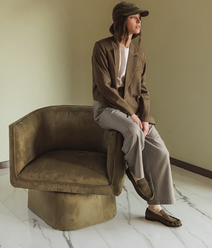 Pantalón Indi & Cold Camisero fluido NJ301 gris - Imagen 2