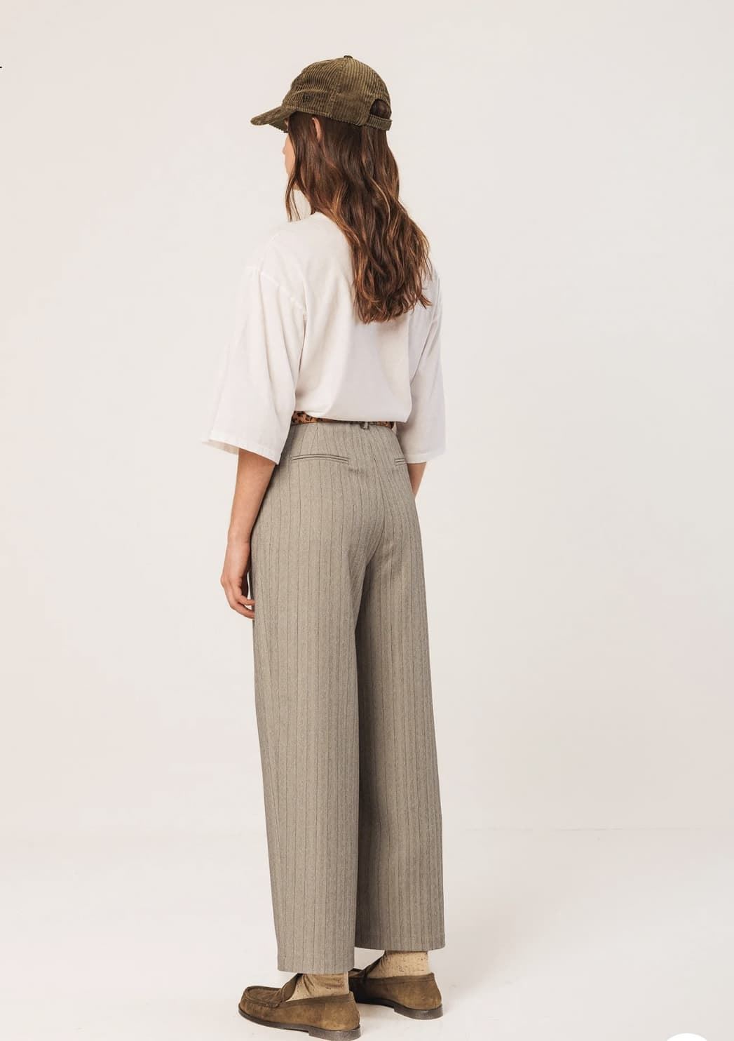 Pantalón Indi & Cold Camisero fluido NJ301 gris - Imagen 3