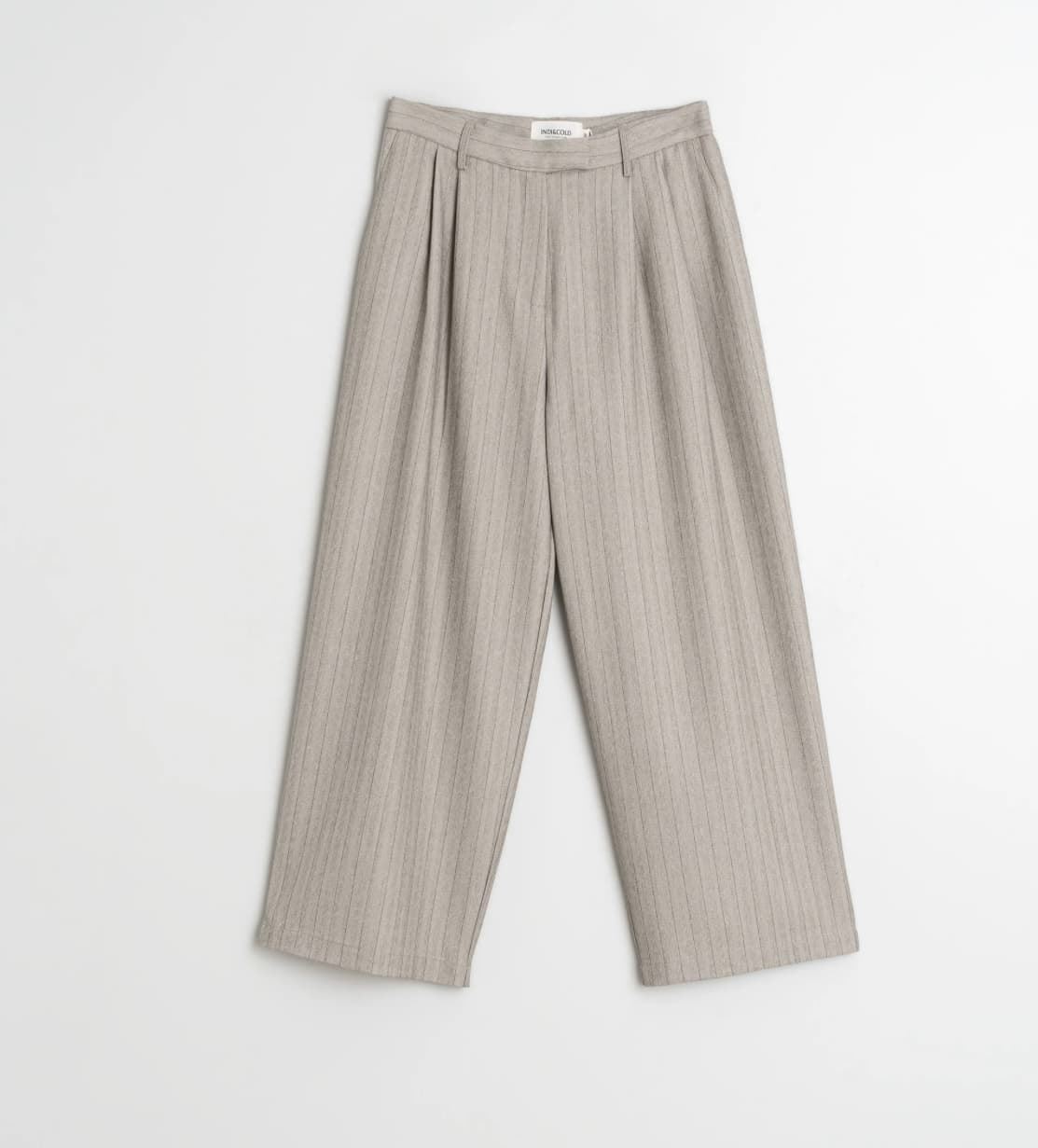Pantalón Indi & Cold Camisero fluido NJ301 gris - Imagen 6