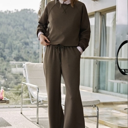 Pantalón Indi & Cold Cintura ajustable NM361 Visón - Imagen 1