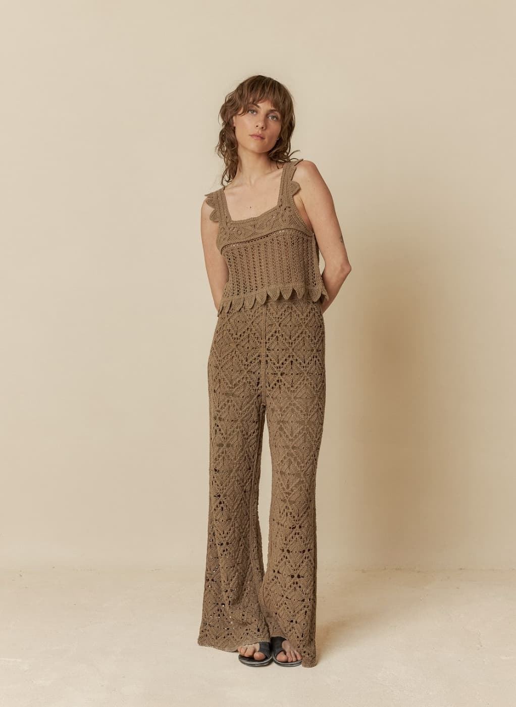 Pantalón Indi & Cold crochet topo - Imagen 1