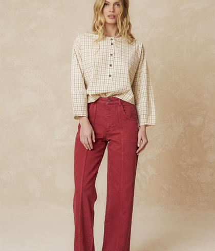 Pantalón Indi & Cold  dd241 SARGA RÚSTICA ROJO - Imagen 2