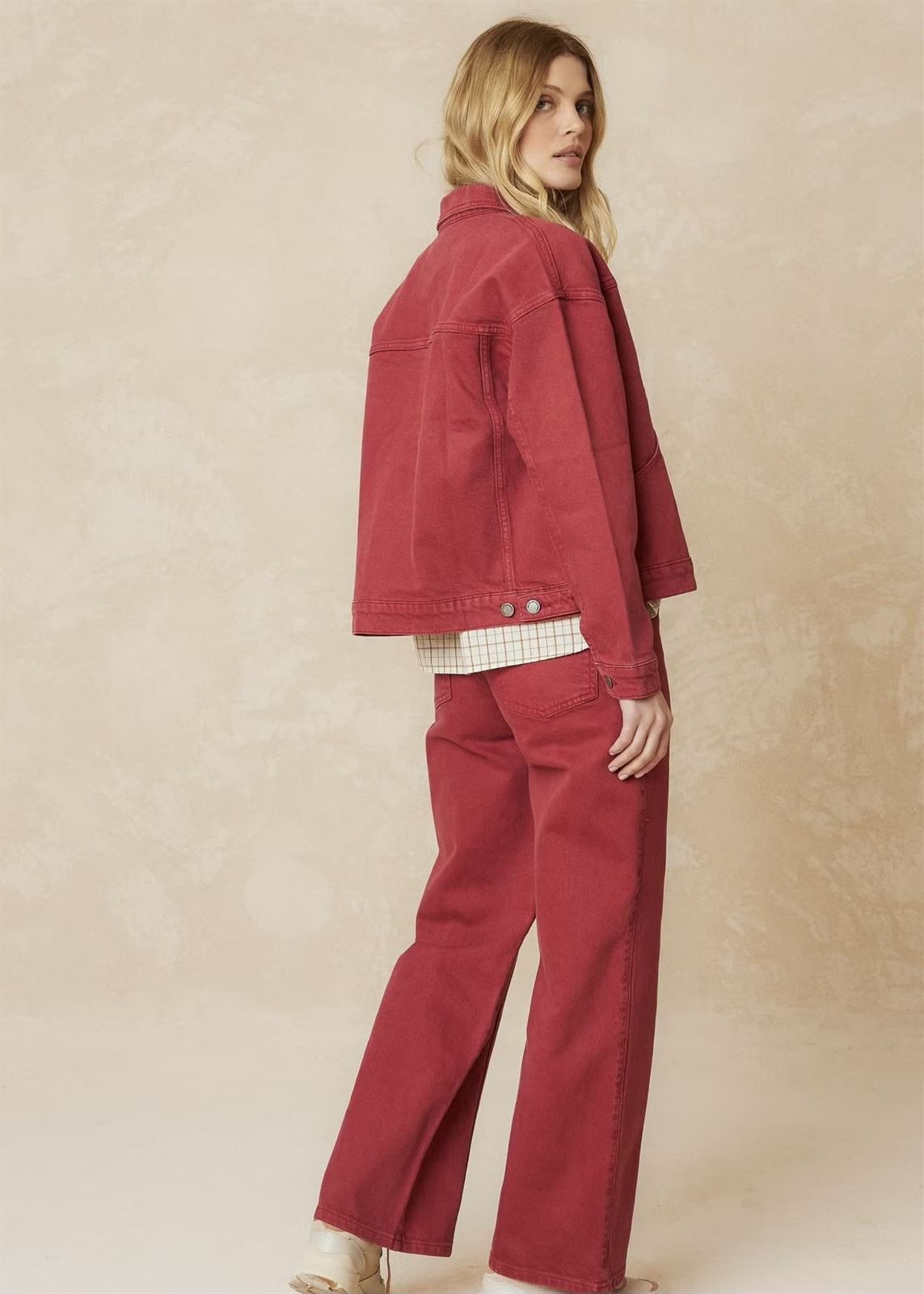 Pantalón Indi & Cold  dd241 SARGA RÚSTICA ROJO - Imagen 5