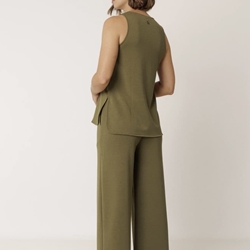 Pantalón Indi & Cold  NM442 PANTALÓN FLUIDO MODAL khaki - Imagen 1