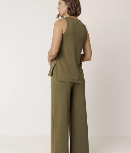 Pantalón Indi & Cold  NM442 PANTALÓN FLUIDO MODAL khaki - Imagen 1