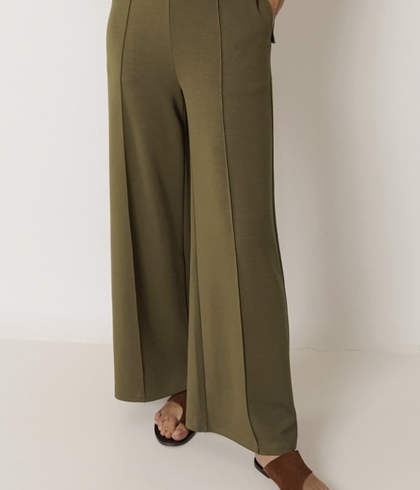 Pantalón Indi & Cold  NM442 PANTALÓN FLUIDO MODAL khaki - Imagen 2