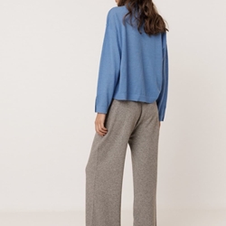 PANTALÓN Indi & Cold REF. MO541 punto con cashmere gris vigoré - Imagen 1