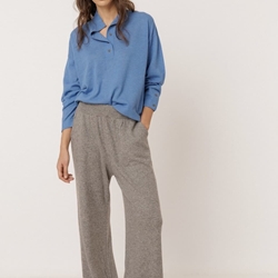 PANTALÓN Indi & Cold REF. MO541 punto con cashmere gris vigoré - Imagen 2