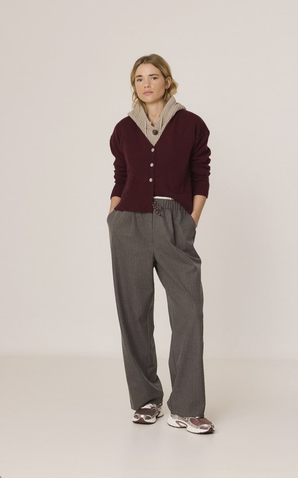 PANTALÓN Indi & Cold REF. NJ287 CINTURILLA GOMA gris Cemento - Imagen 1