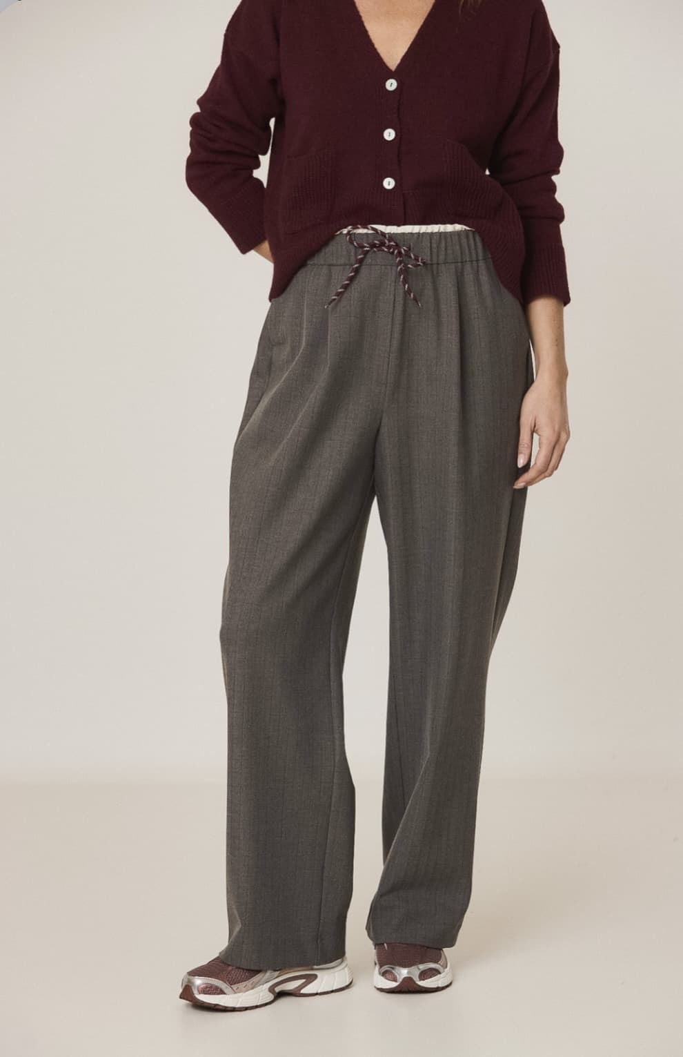 PANTALÓN Indi & Cold REF. NJ287 CINTURILLA GOMA gris Cemento - Imagen 3