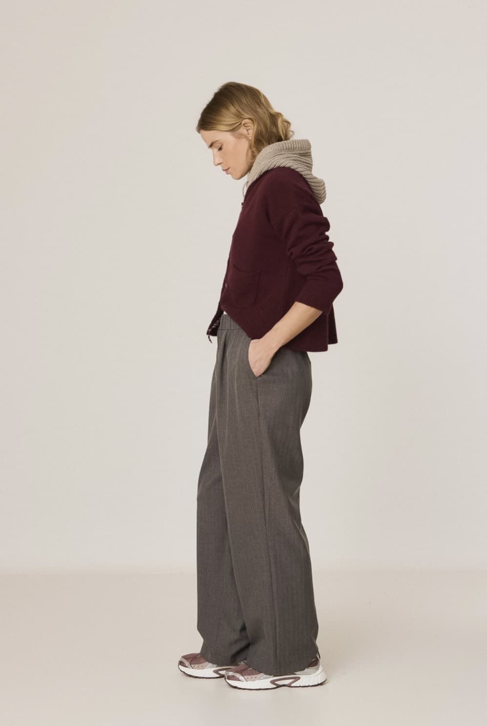 PANTALÓN Indi & Cold REF. NJ287 CINTURILLA GOMA gris Cemento - Imagen 5