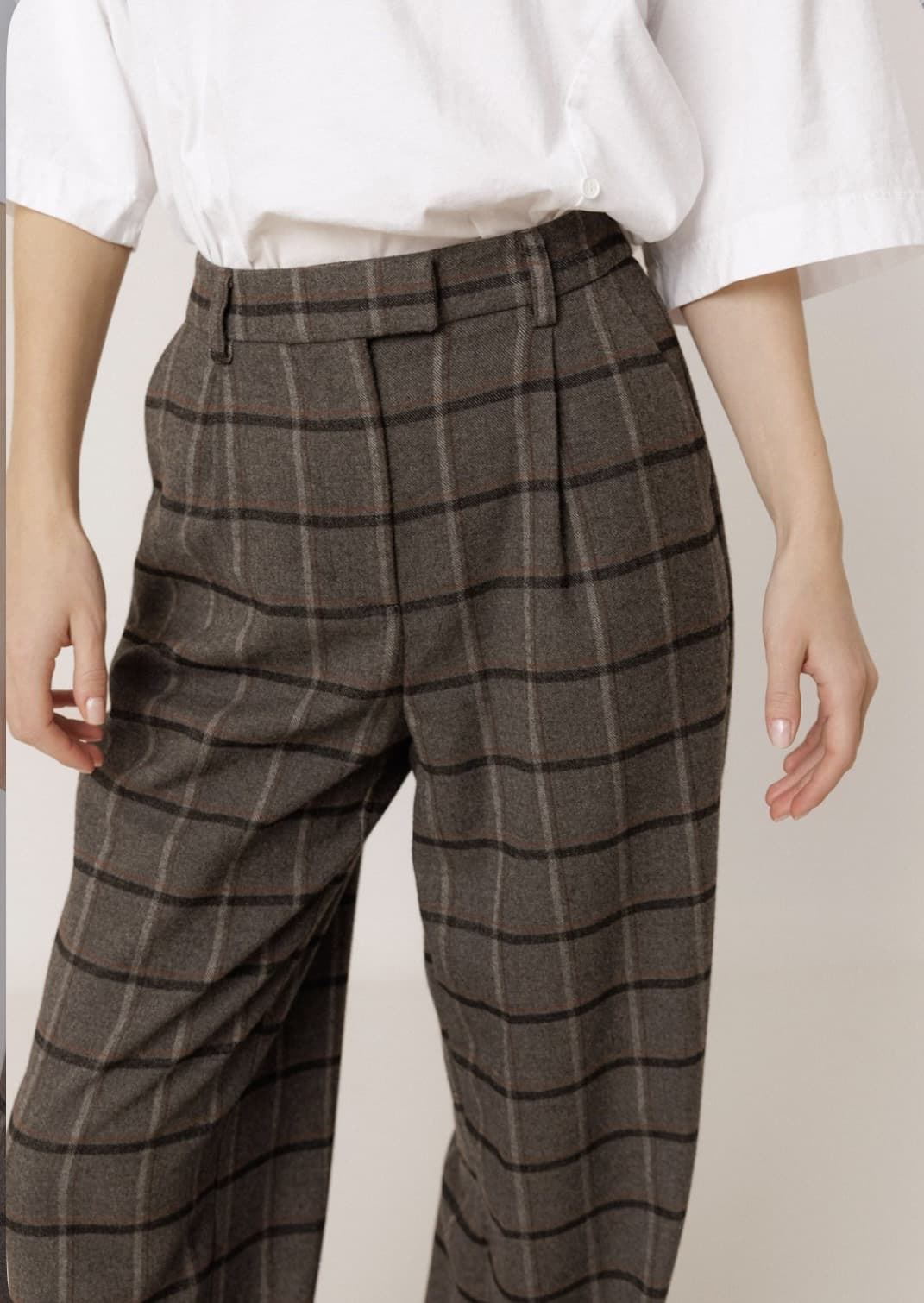 PANTALÓN Indi & Cold REF. NJ296.NOE Cuadros Gris vigore - Imagen 2