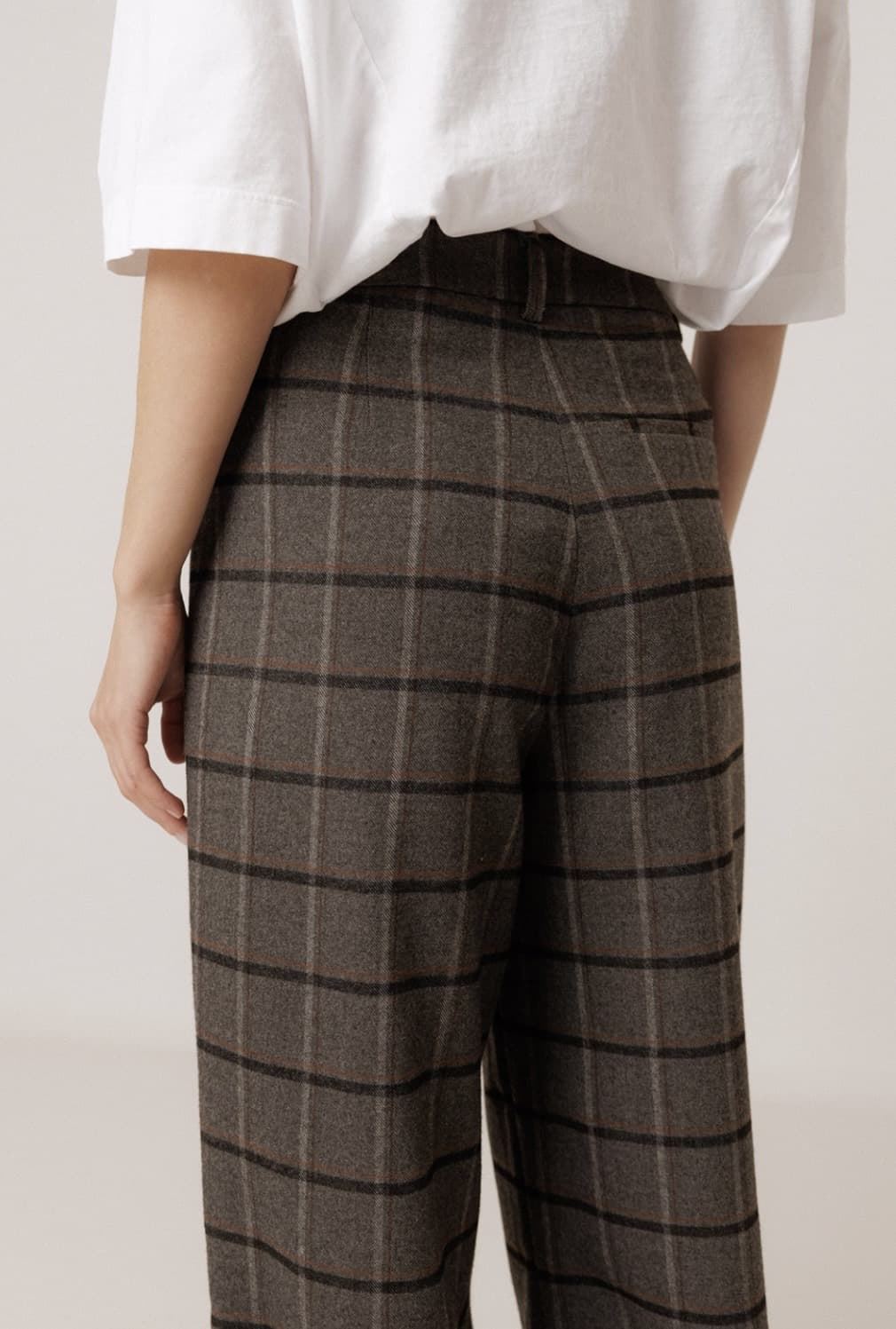 PANTALÓN Indi & Cold REF. NJ296.NOE Cuadros Gris vigore - Imagen 4