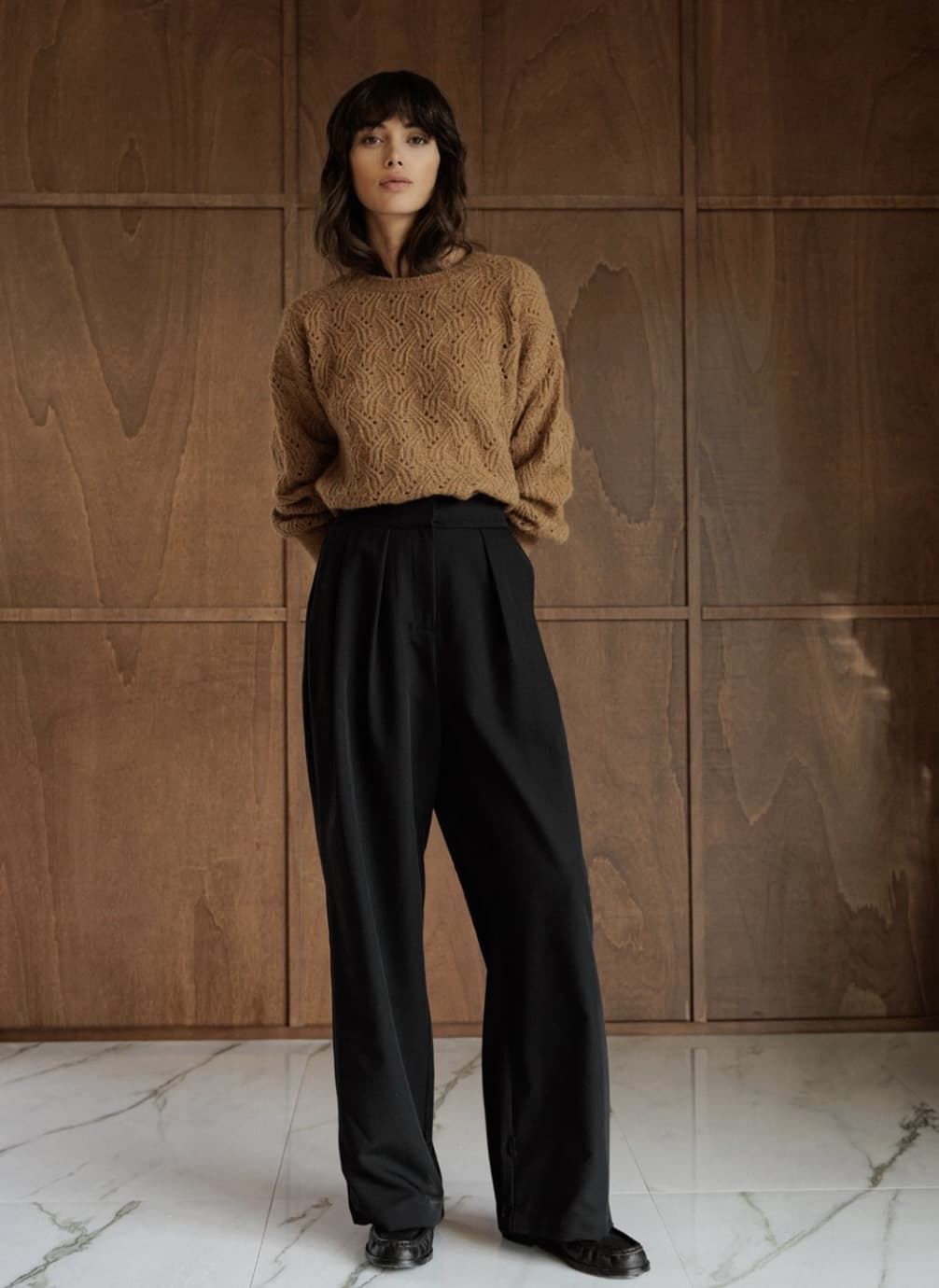 PANTALÓN Indi & Cold REF. NM265 Bombacho fluido Negro - Imagen 1