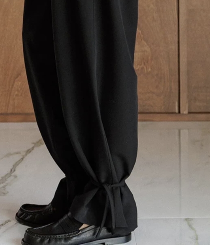 PANTALÓN Indi & Cold REF. NM265 Bombacho fluido Negro - Imagen 2