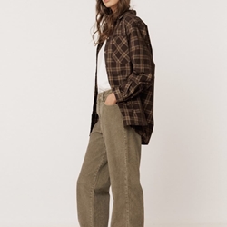PANTALÓN Indi & Cold REF. ST281 Pana recto verde militar - Imagen 1