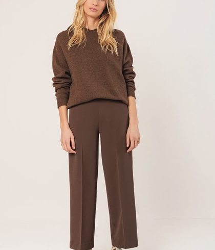 Pantalón Indi & Cold regular Sam chocolate - Imagen 1