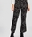 Pantalon minueto negro estampado gatos - Imagen 1