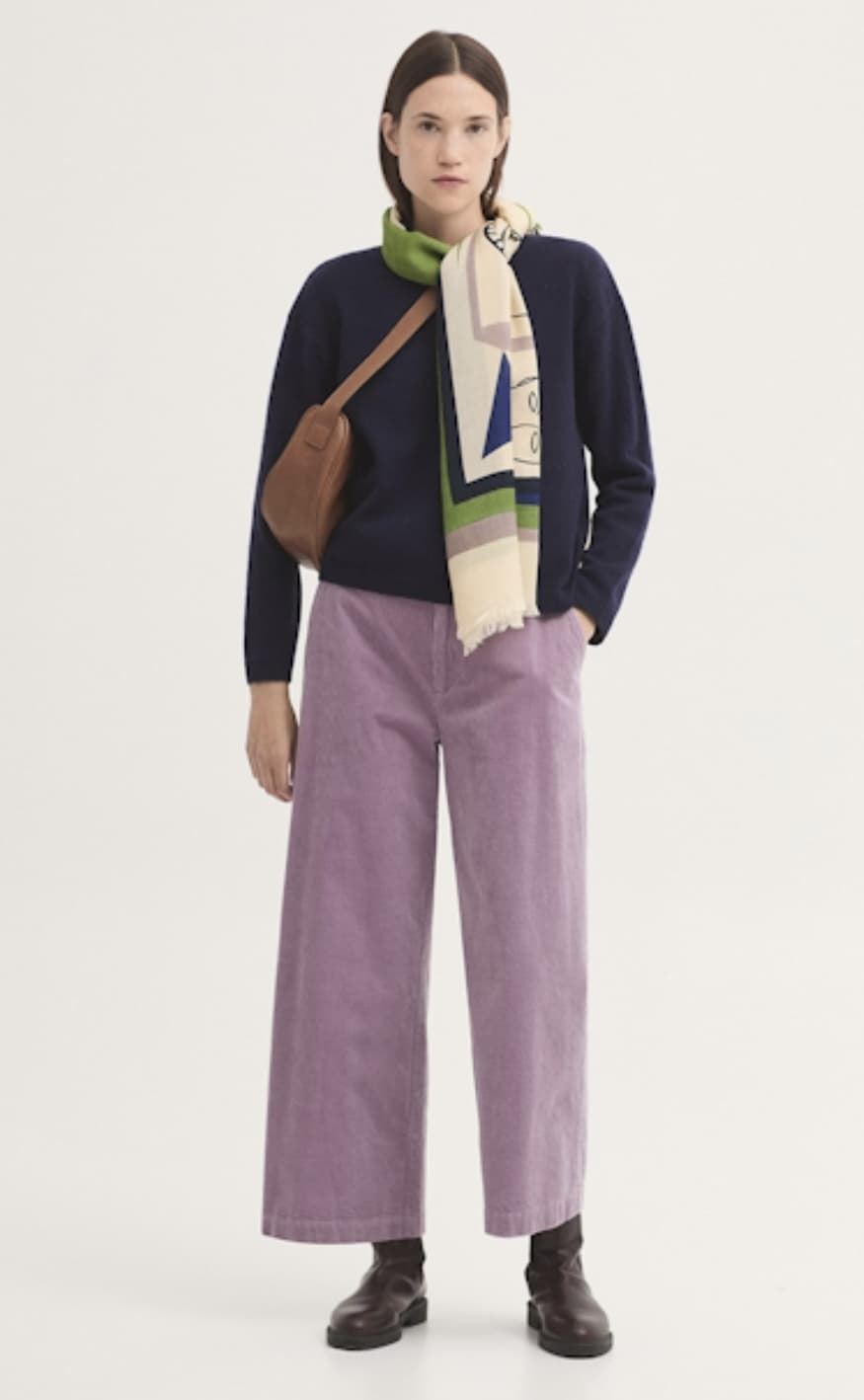 Pantalón Nice Things 434 pana Lila - Imagen 1