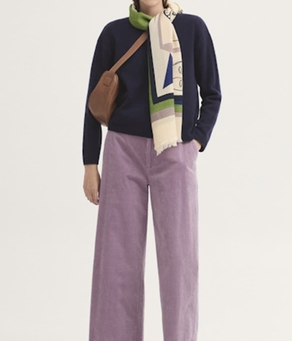 Pantalón Nice Things 434 pana Lila - Imagen 1