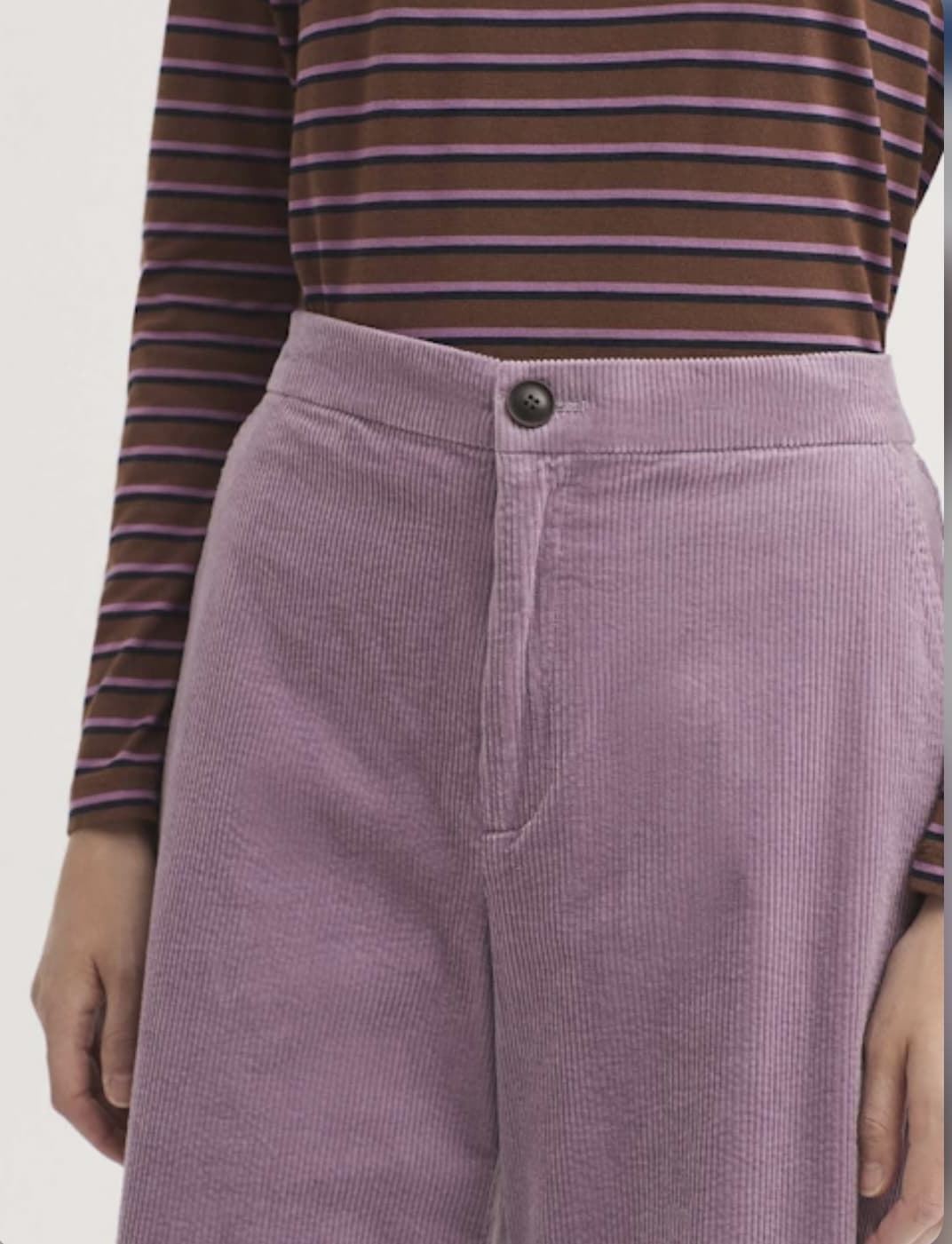 Pantalón Nice Things 434 pana Lila - Imagen 3