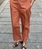 Pantalón Nice Things popelin pinzas naranja quemado - Imagen 2