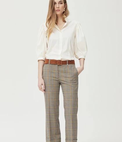 Pantalón OKY 1161 Tacat Tejido De Cuadros Multicolor - Imagen 1