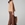 Pantalon Oky acampanado cropped punto marrón . - Imagen 2