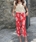 Pantalon Oky culotte etnico rojo - Imagen 1