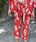 Pantalon Oky culotte etnico rojo - Imagen 2