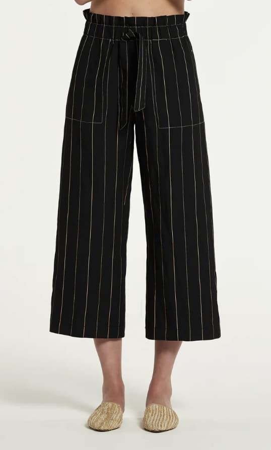 Pantalón Oky FUMIO raya diplomatica negro - Imagen 6