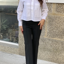 Pantalón OKY Hollie 1157 Punto Roma gris marengo - Imagen 1
