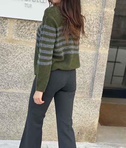 Pantalón OKY Hollie 1157 Punto Roma gris marengo - Imagen 2