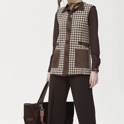 Pantalón OKY Hollie 1157 Punto Roma marrón chocolate - Imagen 2