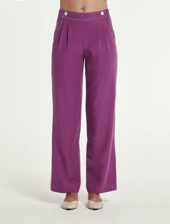 Pantalón OKY UBLER 8 Lyocell lavado Buganvilla - Imagen 1