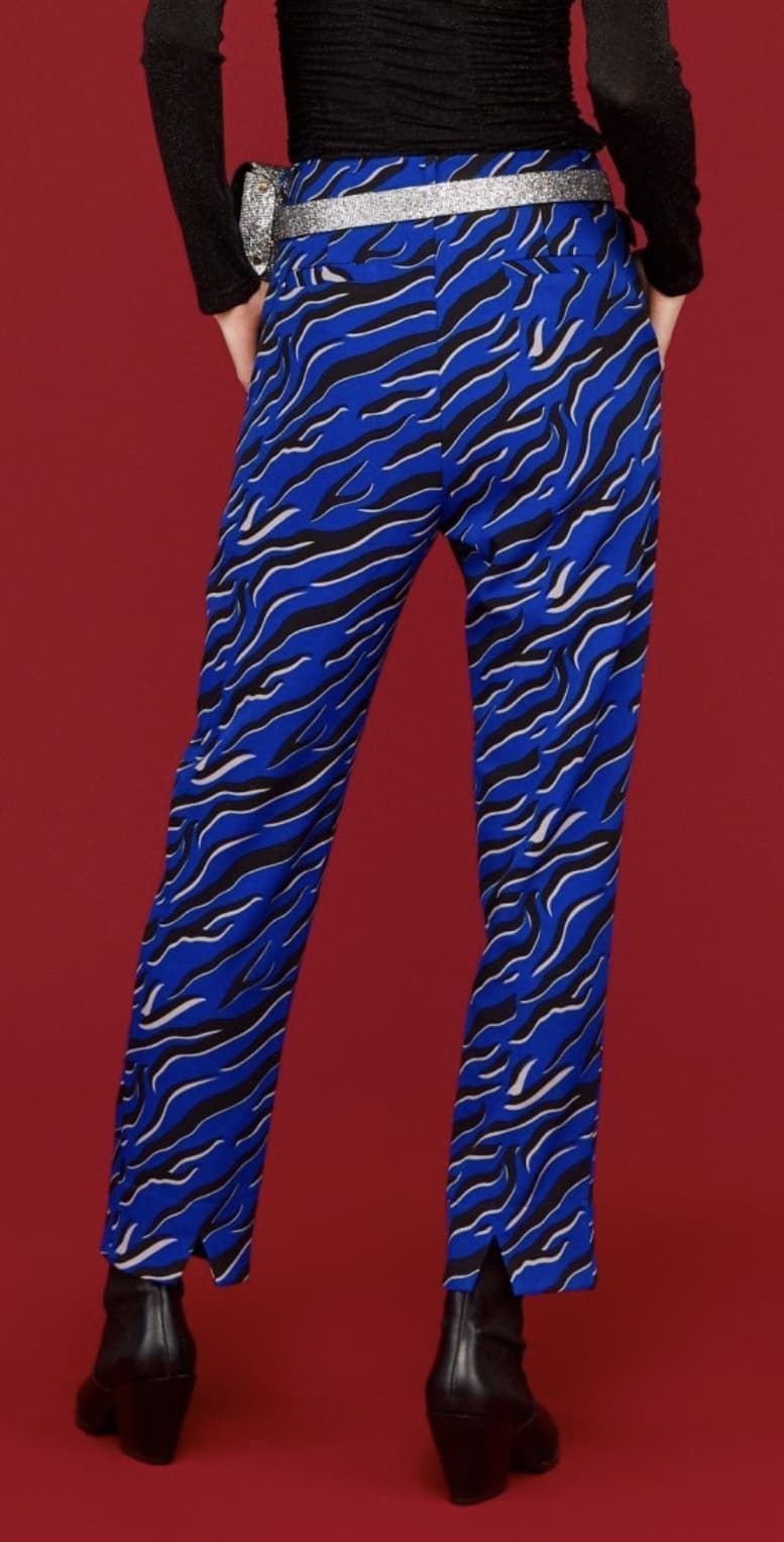Pantalón print azul - Imagen 4