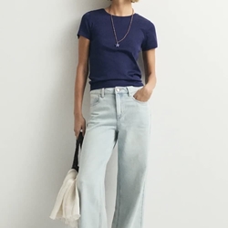 Pantalón vaquero ese O ese COOPER WIDE azul clarito - Imagen 1