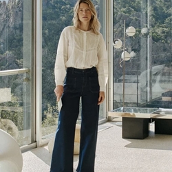Pantalón vaquero Indi & Cold Denim wide leg BB291 navy - Imagen 1