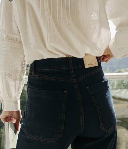 Pantalón vaquero Indi & Cold Denim wide leg BB291 navy - Imagen 2