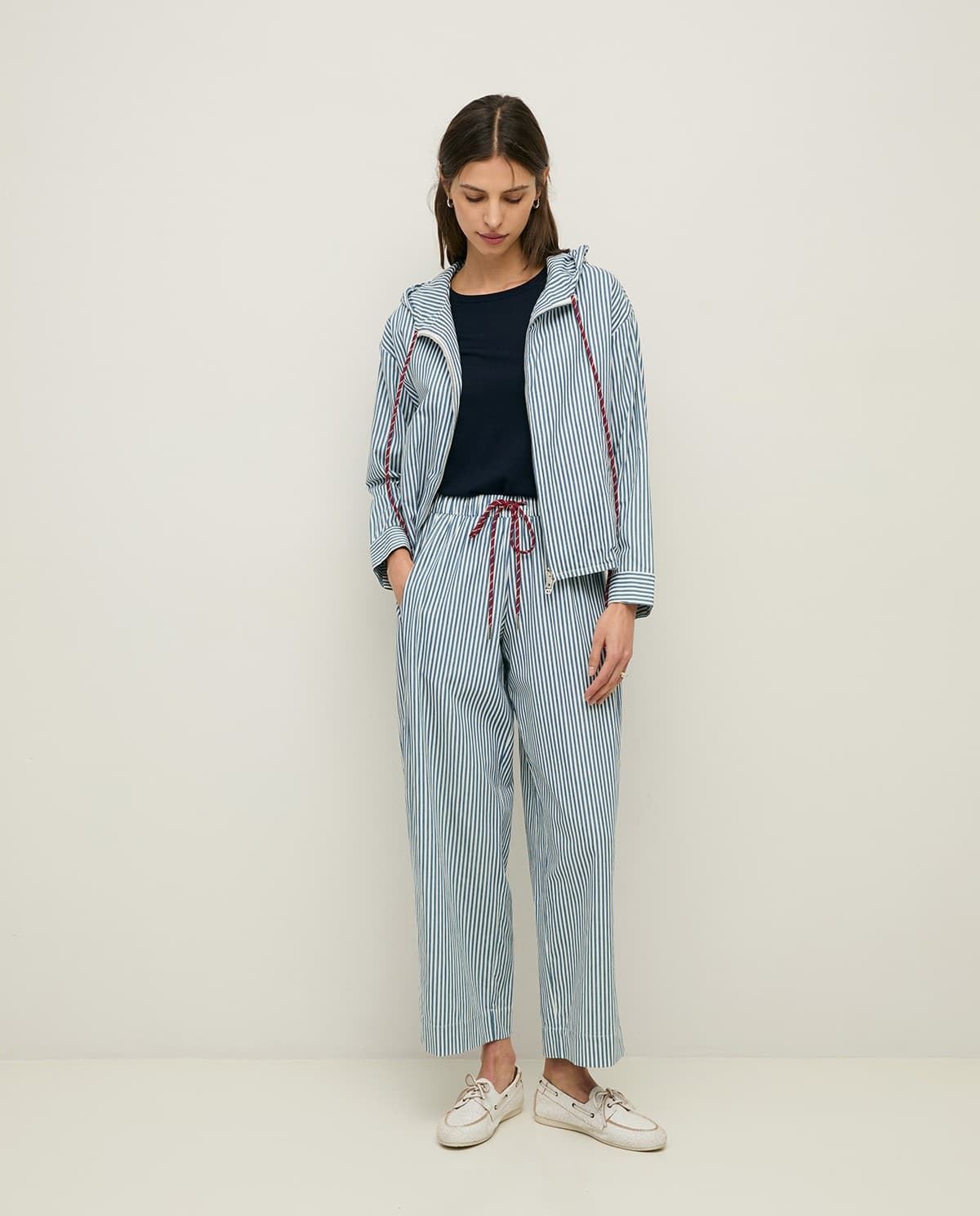 Pantalón YERSE 44812 RAYAS WIDE LEG - Imagen 1