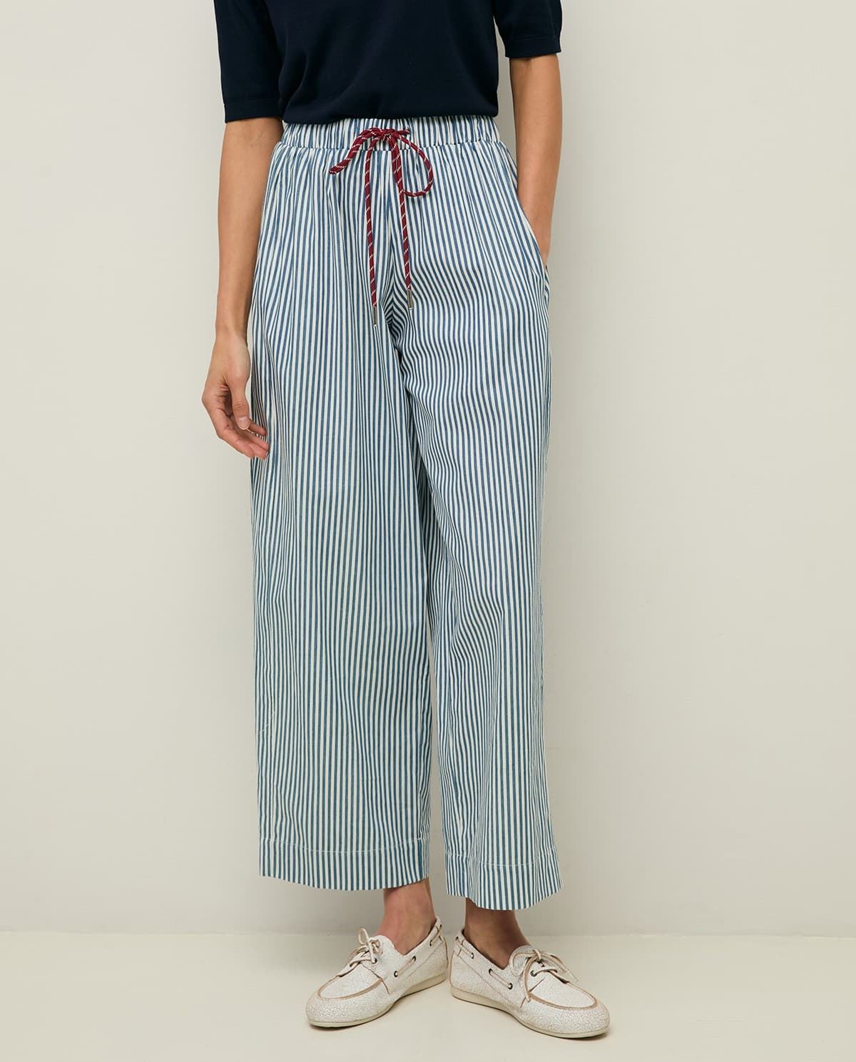Pantalón YERSE 44812 RAYAS WIDE LEG - Imagen 3