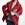 PARKA ALBA CONDE 6671 OVERSIZE ROJA EFECTO CHAROL - Imagen 2