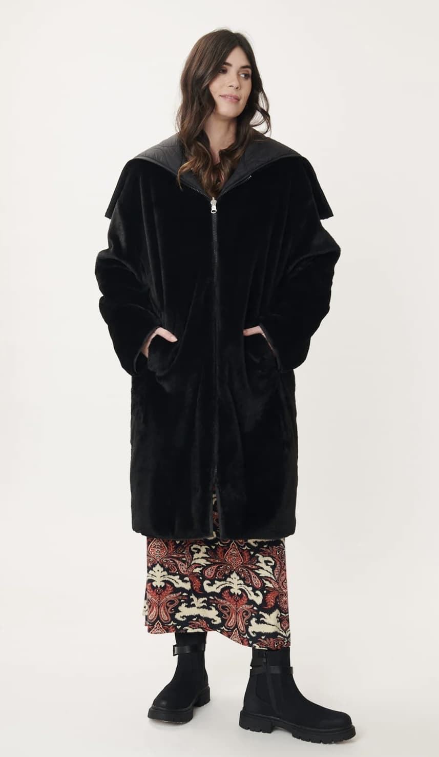 Parka Derhy Faustine reversible negra - Imagen 2